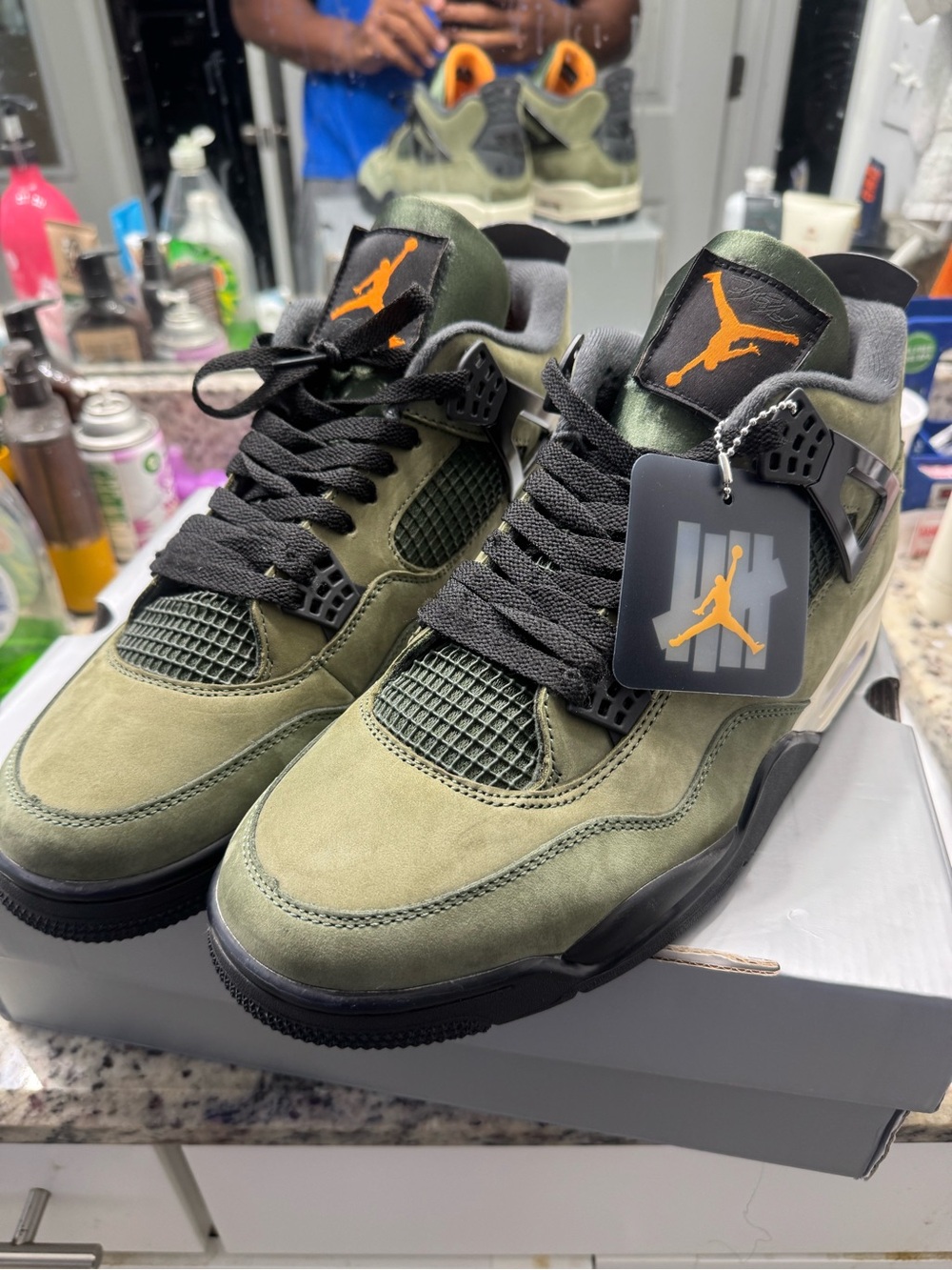 Custom made Jordan 4 1.1 grade size 14 new